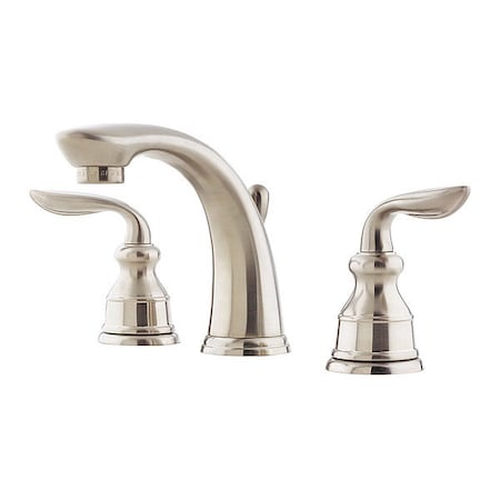 Pfister Dual Handle 8" Mount, 3 Hole Bathroom Faucet, Brushed Nickel LF-049-CB0K