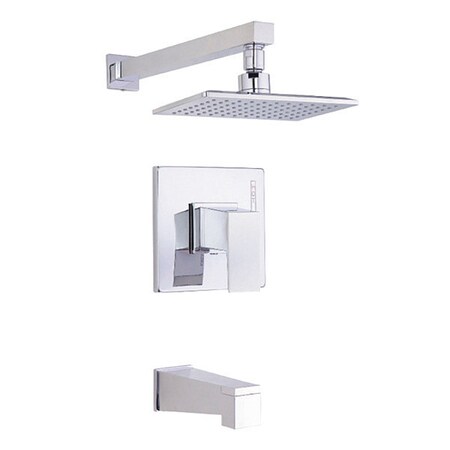 Danze Tub Shower Faucet Mid Town Plishd Nickel D500062t Zoro Com