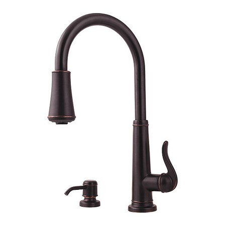 Pfister Kitchen Faucet, 8" Mount, 1/2/3/4 Hole Residential GT529-YPY