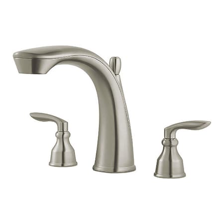 Pfister Dual Handle Tub Trim, Brushed Nickel 3 Hole RT6-5CB1K
