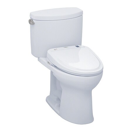 Toto Toilet, 1.28 gpf, Tornado Flush, Floor Mount, Elongated, Cotton MW454584CEFG#01