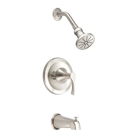 Danze Tub/Shwr Fauct, Wall Mount, Antioch, Nickel D502022BNT