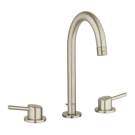 Grohe Dual Handle Bathroom Faucet, Brushed Nickel 20217ENA