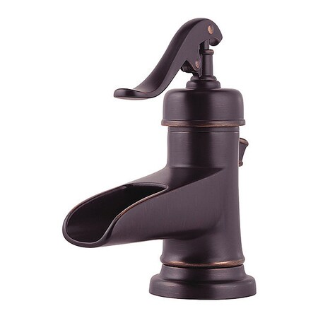 Pfister Single Handle Single Hole Mount, 1 Hole Bathroom Faucet, Tuscan Bronze LG42-YP0Y