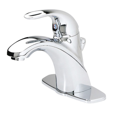 Pfister Single Handle 4" Mount, 1  or 3 Hole Bathroom Faucet, Polished chrome LG42-AMCC