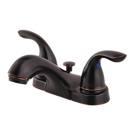 Pfister Dual Handle Bathroom Faucet, 3-31/32" Mount, Tuscan Bronze 3 Hole LG143-610Y