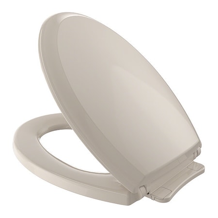 Toto Toilet Seat, Elongated, Bone With Cover, polypropylene, Elongated, Bone SS224#03