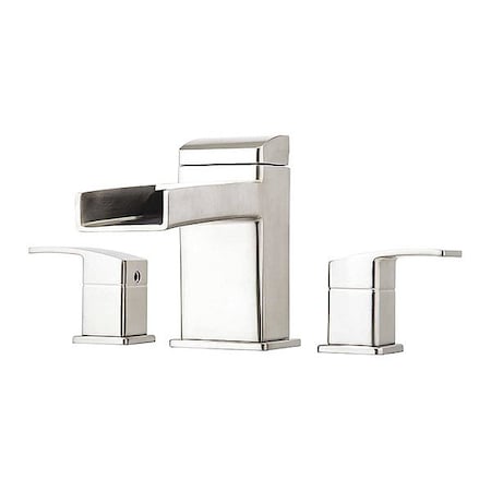 Pfister Dual Handle Tub Trim, 8" Mount, Brushed Nickel 3 Hole RT6-5DFK