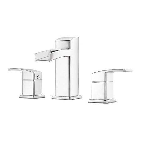 Pfister Dual Handle Bathroom Faucet, 8" to 15" Mount, Polished chrome 3 Hole LG49-DF0C