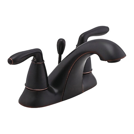 Pfister Dual Handle 4" Mount, 3 Hole Bathroom Faucet, Tuscan Bronze LG48-SR0Y