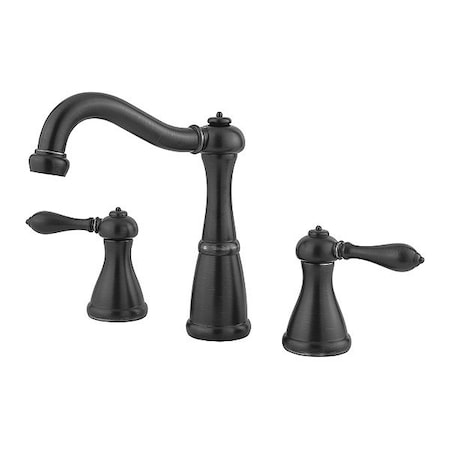 Pfister Dual Handle Bathroom Faucet, 8" Mount, Tuscan Bronze 3 Hole LG49-M0BY