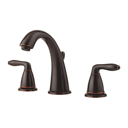 Pfister Dual Handle 3 Hole Bathroom Faucet, Tuscan Bronze LG49-SR0Y