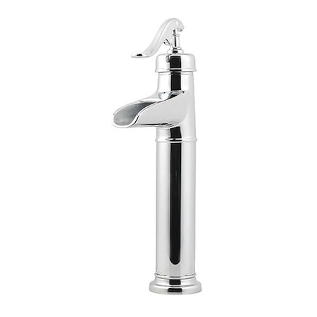 Pfister Single Handle Single Hole Mount, 1 Hole Vessel Faucet, Polished chrome LF-M40-YP0C