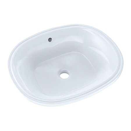 Toto Bath Sink, Undermount, Round, Cotton White LT483G#01