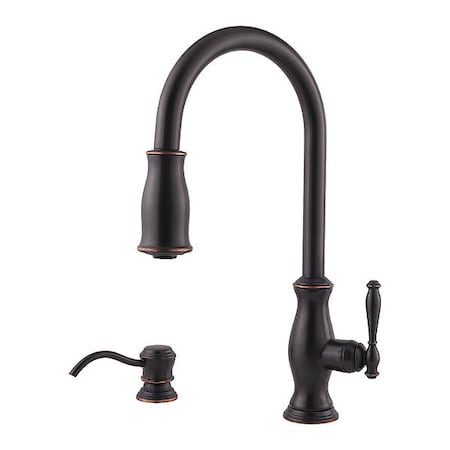 Pfister Kitchen Faucet, 8" Mount, 1/2/3/4 Hole Residential GT529-TMY