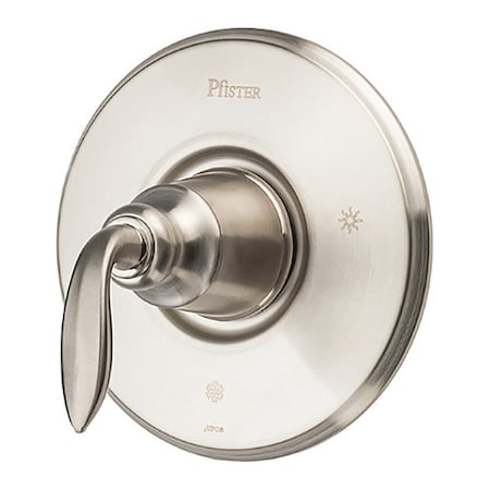 Pfister Tub/Shower Valve Trim, 1-Handle, Nickel R89-1CBK
