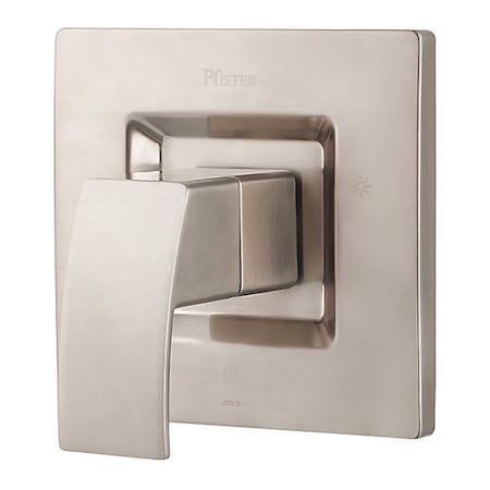 Pfister Shower Valve Trim, Kenzo, Brushed Nickel R89-1DFK