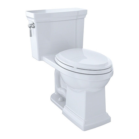 Toto Toilet, 1.28 gpf, Tornado Flush, Floor Mount, Elongated, Cotton MS814224CEFG#01