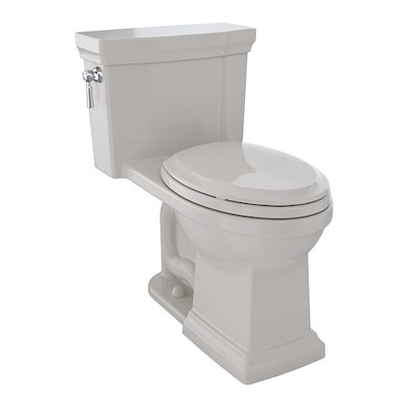 Toto Toilet, 1.28 gpf, Tornado Flush, Floor Mount, Elongated, Sedona Beige MS814224CEFG#12