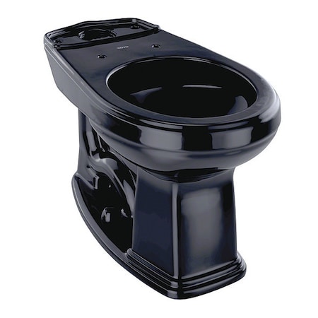 Toto Toilet Bowl, 1.28 gpf, Floor Mount, Round, Ebony C423EF#51