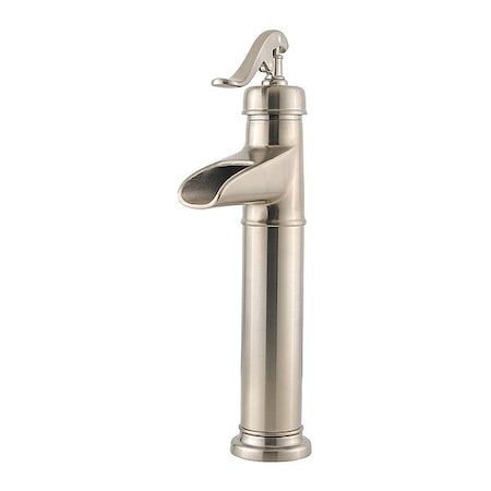 Pfister Single Handle Single Hole Mount, 1 Hole Bathroom Faucet, Brushed Nickel LG40-YP0K