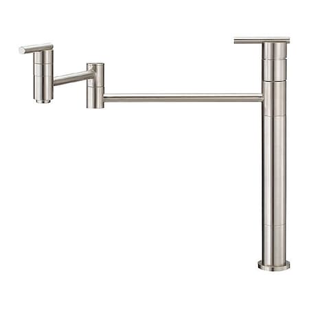 Danze Pot Filler Faucet, Deck-Mounted, SS D206558SS