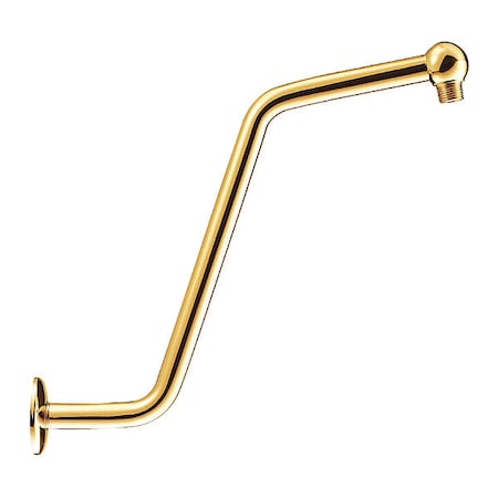 Danze Shower Arm w/Flange, S-Shaped, 13", Brass D481116PBV