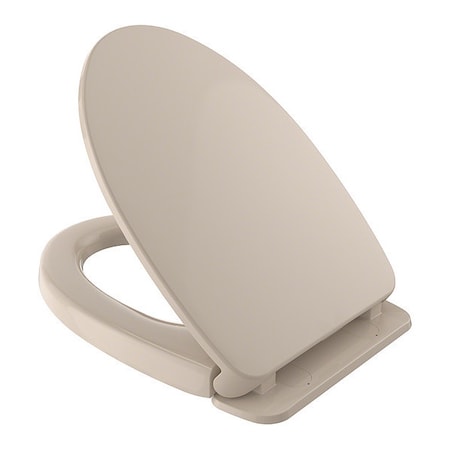 Toto Toilet Seat, Elongated, Bone With Cover, polypropylene, Elongated, Bone SS124#03