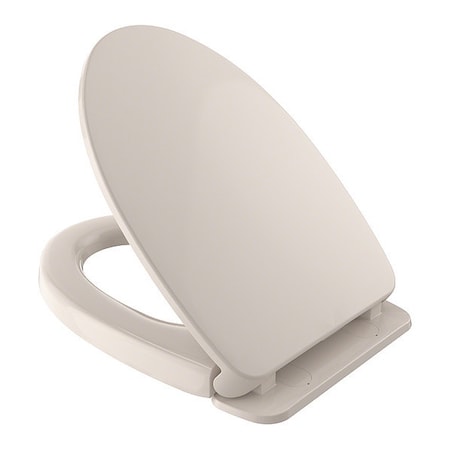 Toto Toilet Seat, Elongated, Sedona Beige With Cover, polypropylene, Elongated, Sedona Beige SS124#12