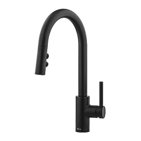 Pfister Residential 1 or 3 Hole Kitchen Faucet, Pull-Down, 1-Hndl, Matte Bk LG529-SAB