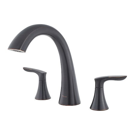 Pfister Dual Handle Bathroom Faucet, Tuscan Bronze 3 Hole RT6-5WRY