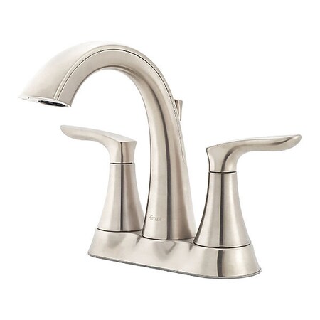 Pfister Dual Handle 4" Mount, 3 Hole Bathroom Faucet, Brushed Nickel LG48-WR0K