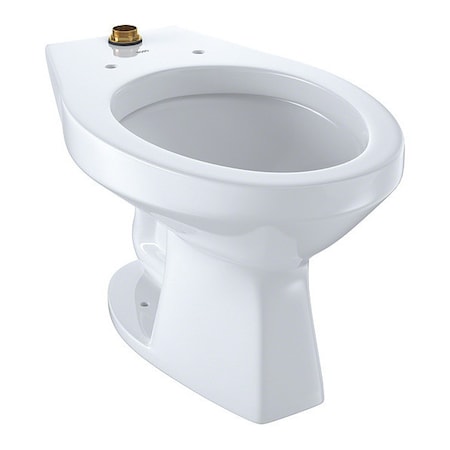 Toto Toilet Bowl, 1.0 gpf, Siphon Jet, Floor Mount, Elongated, Cotton CT705UNG#01
