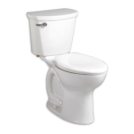 American Standard CadetPro Rh El 10" R 6LL/Seat Wh, 1.6 gpf, Cadet Flushing System, Floor Mount, Elongated, White 215AB.004.020