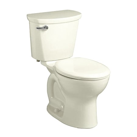 American Standard Cadet Pro Rh Rf 12"R L/Seat Lin, 1.28 gpf, Cadet Flushing System, Floor Mount, Round, Linen 215BA.104.222