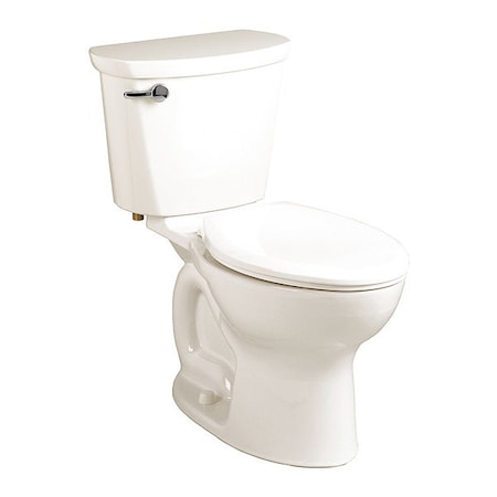 American Standard Cadet Pro El 10" R L/Seat Wht, 1.28 gpf, Cadet Flushing System, Floor Mount, Elongated, White 215CB.104.020