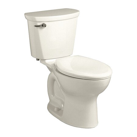 American Standard Cadet Pro El 10" R L/Seat Lin, 1.28 gpf, Cadet Flushing System, Floor Mount, Elongated, Linen 215CB.104.222