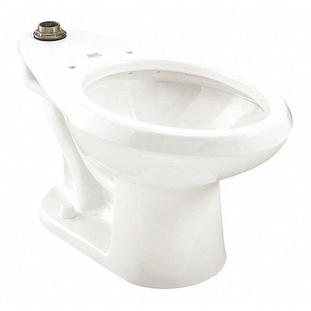 American Standard Madera 1.11.6GPF Elong Bwl Wh, 1.1 to 1.6 gpf, Flushometer, Floor Mount, Elongated, White 2234.001.020