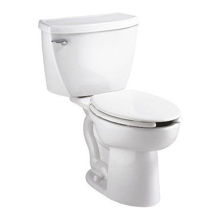 American Standard Cadet 1.6GPF Elong Toilet Wh, 1.6 gpf, Pressure Assist Tank, Floor Mount, Elongated, White 2462.016.020
