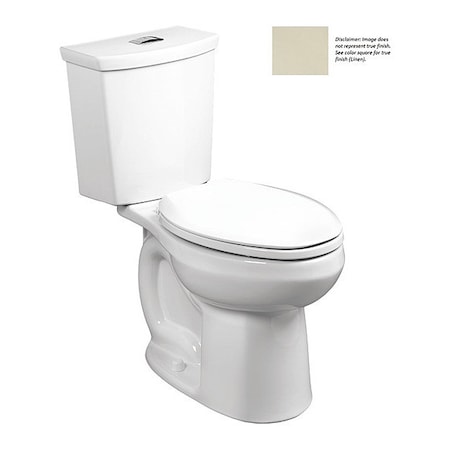 American Standard H20Ption H2Option Dual Flush RdFrt Toilet, 0.92/1.28 gpf, Siphonic Dual Flush, Floor Mount, Round 2889.218.222