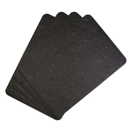 Pig Sink Dryer Mat, Black, Thickness 1/8", PK4 GRP7007-BK