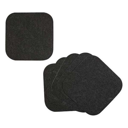 Pig Drip Pad, Polypropylene, 1/8 in Thick, Black, 9 in W x 9 in L GRP7005-BK