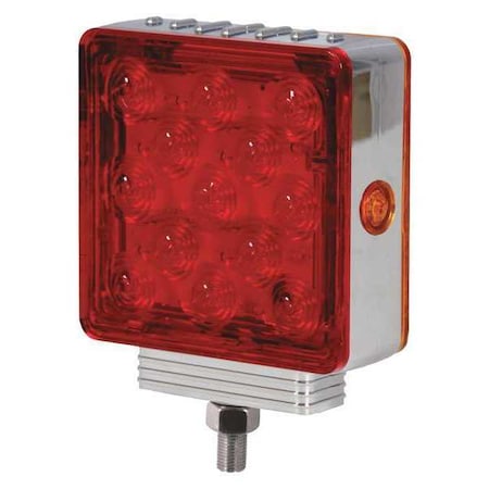 Maxxima Spot Light, 1-51/64" D, LED, Amber/Red M42361R/Y-A