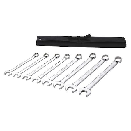 Westward Combination Wrench Set, 8 Pieces, 12 Pts 54DF92