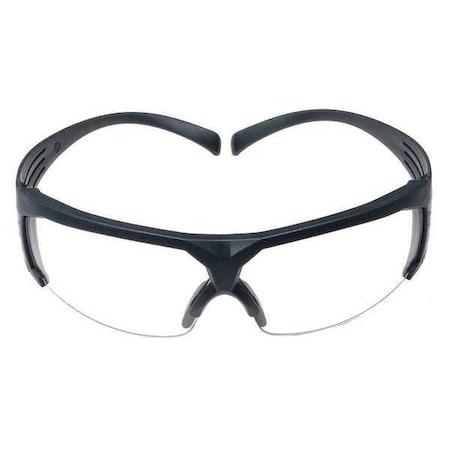 3M SecureFit 600, Safety Glasses, Anti-Fog & Anti-Scratch, Clear Lens, Gray Frame, Half-Frame SF601SGAF