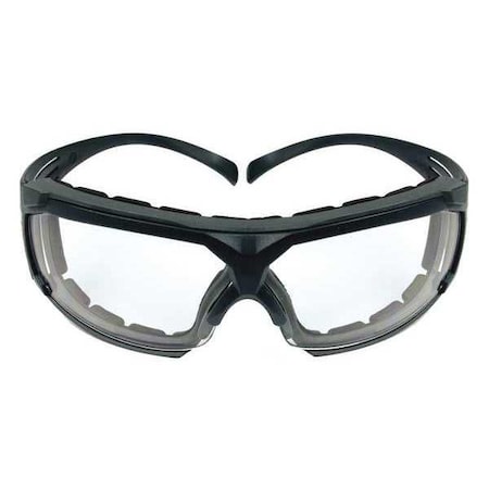 3M SecureFit 600, Safety Glasses, Anti-Fog & Anti-Scratch, Clear Lens, Gray Frame, Half-Frame SF601SGAF-FM