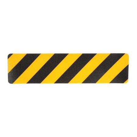3M Anti-Slip Tread Mineral Coated 60 Grit Size, Black/Yellow, 6" W x 2 ft. L, 36 mil Thick 613