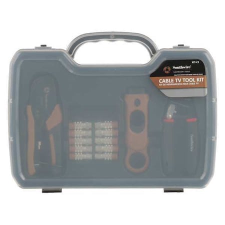 Southwire Communications Tool Set, 4 Pieces, w/Case 58744040
