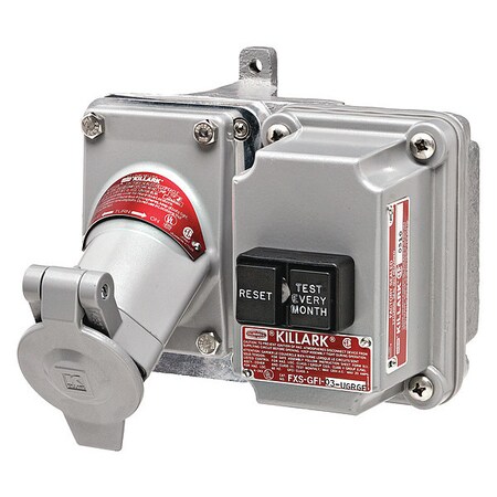 Hubbell Killark 2W 2P 30A Hazardous GFCI Receptacle 600VAC/250VDC 5-20R UGRGF107