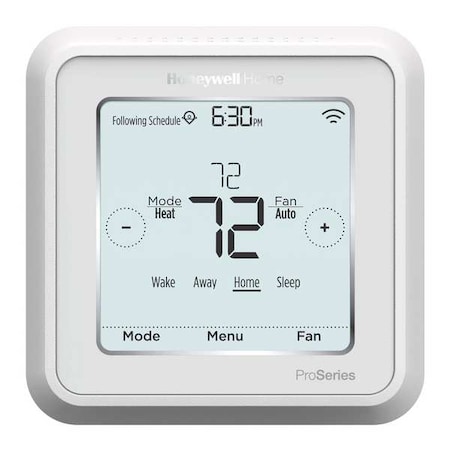 Honeywell Home WiFi Thermostat, 7, 5-2, 5-1-1 Programs, 3 H, 2 C, Wall Mount, Hardwired, 20/30VAC TH6320WF2003/U